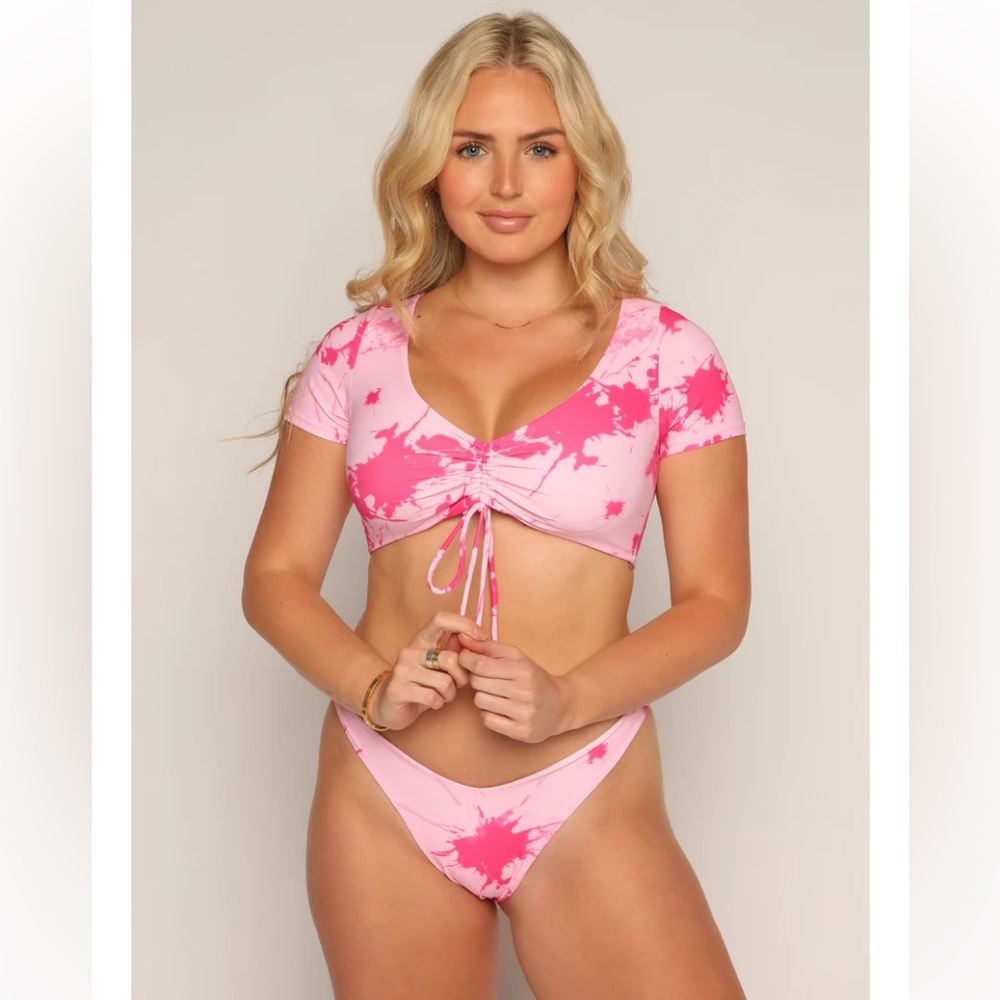 Sunny Bunny Swim Joey Pink Top and Bottom Set
